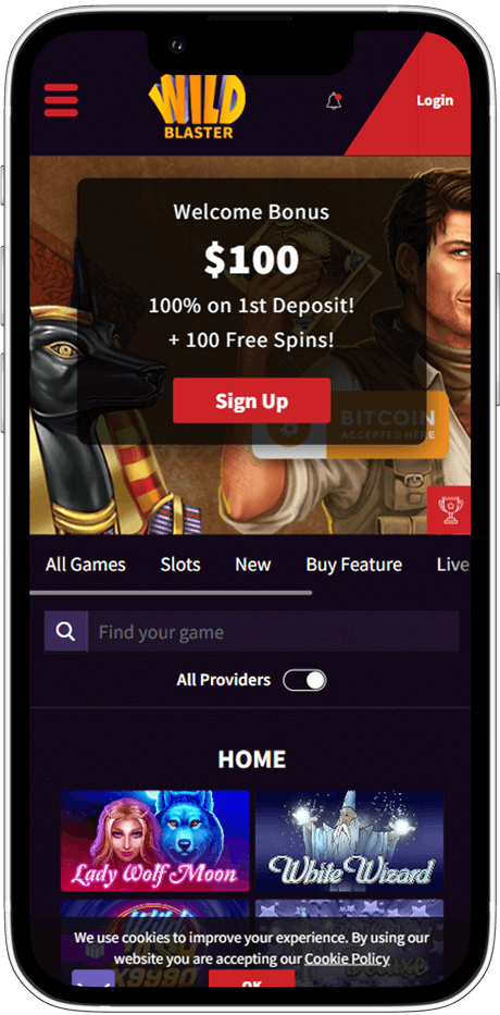 WildBlaster Casino Mobile